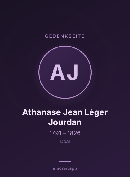 Gedenkportrait von Athanase Jean Léger Jourdan