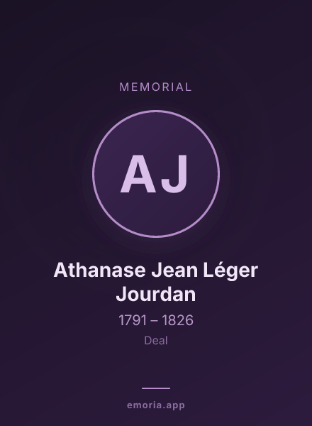 Memorial portrait of Athanase Jean Léger Jourdan