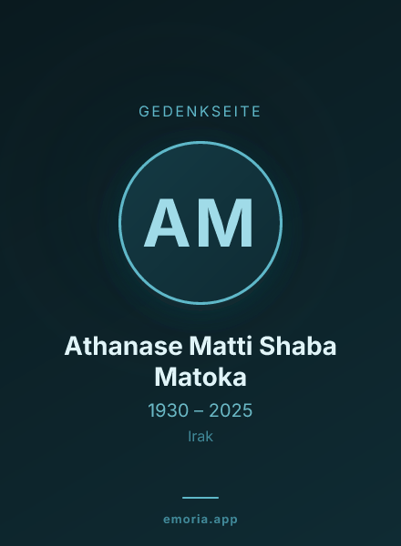 Gedenkportrait von Athanase Matti Shaba Matoka