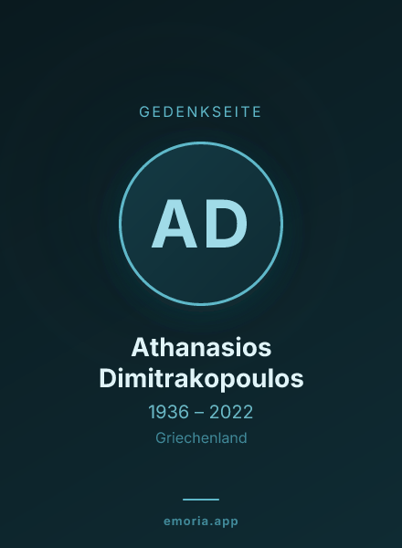 Gedenkportrait von Athanasios Dimitrakopoulos