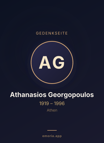 Gedenkportrait von Athanasios Georgopoulos