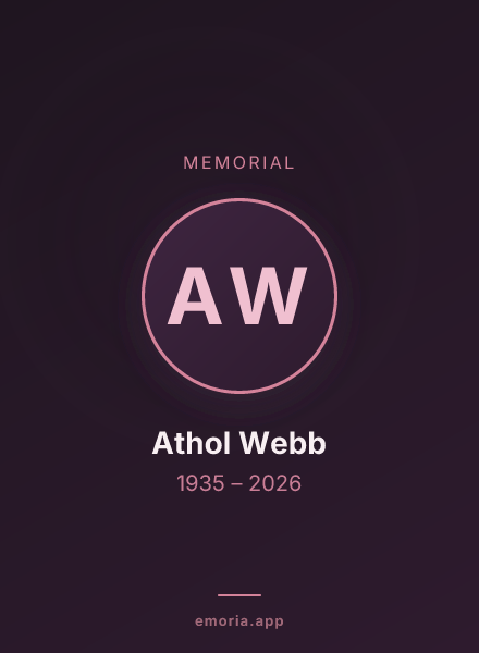 Memorial portrait of Athol Webb