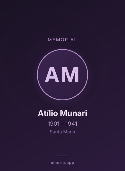 Memorial portrait of Atílio Munari