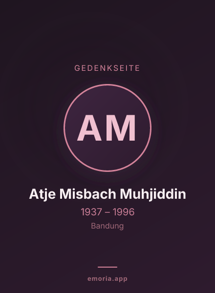 Gedenkportrait von Atje Misbach Muhjiddin