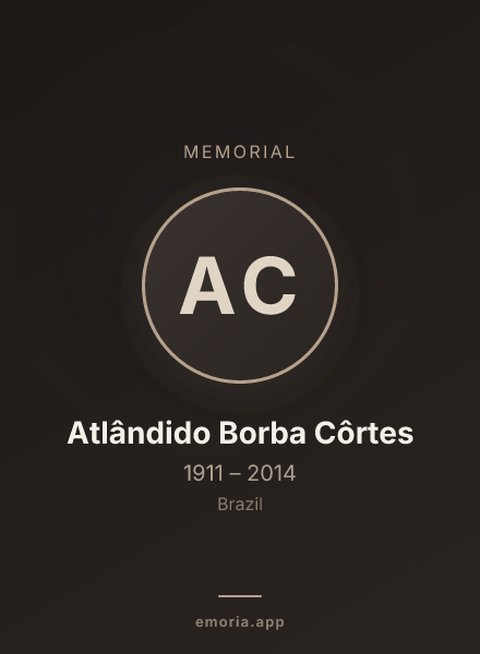 Memorial portrait of Atlândido Borba Côrtes