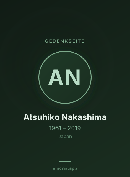 Gedenkportrait von Atsuhiko Nakashima
