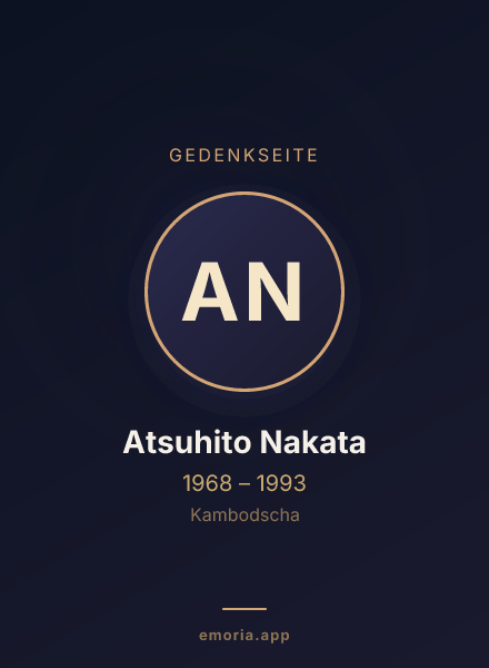 Gedenkportrait von Atsuhito Nakata