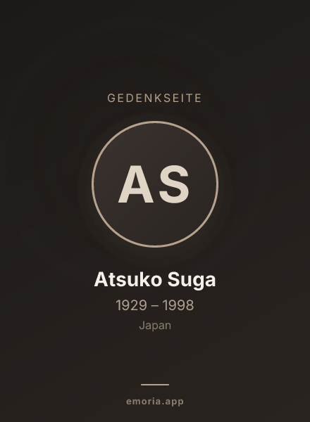 Gedenkportrait von Atsuko Suga