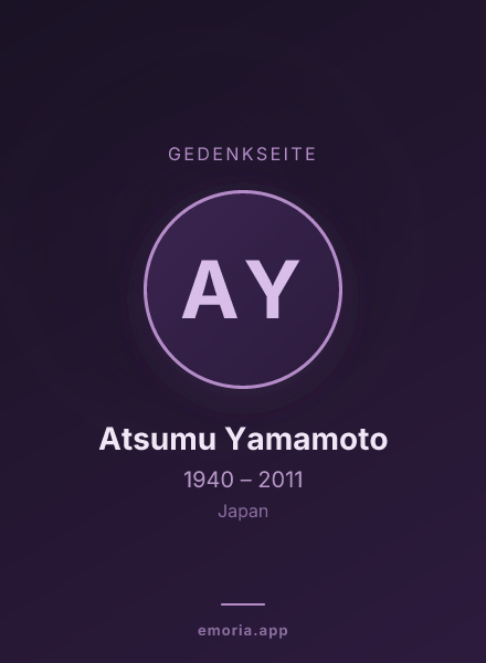 Gedenkportrait von Atsumu Yamamoto