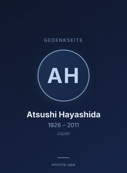 Gedenkportrait von Atsushi Hayashida