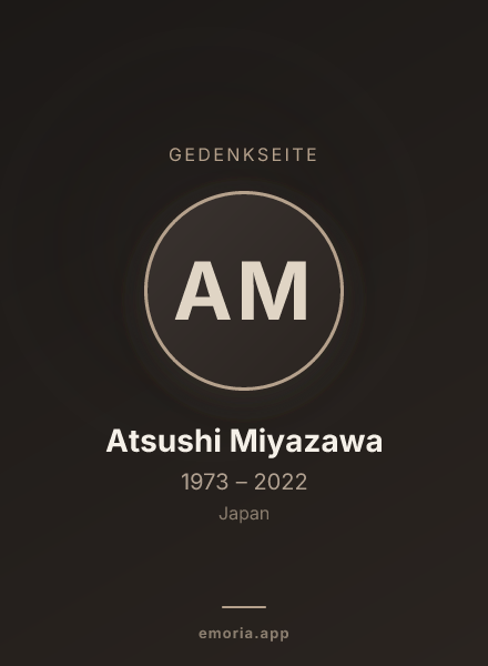 Gedenkportrait von Atsushi Miyazawa