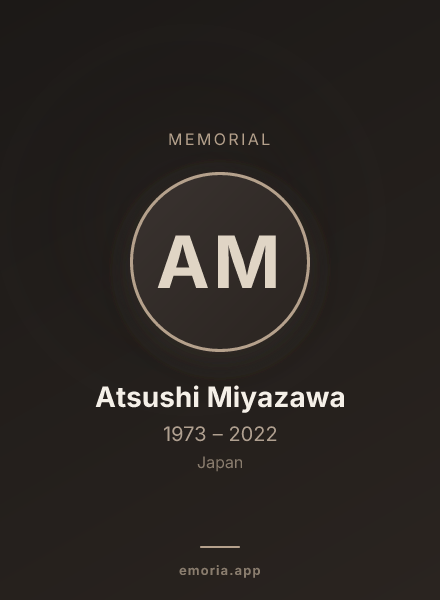 Memorial portrait of Atsushi Miyazawa