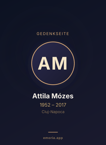 Gedenkportrait von Attila Mózes