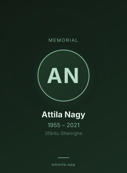 Memorial portrait of Attila Nagy