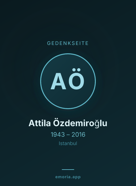 Gedenkportrait von Attila Özdemiroğlu