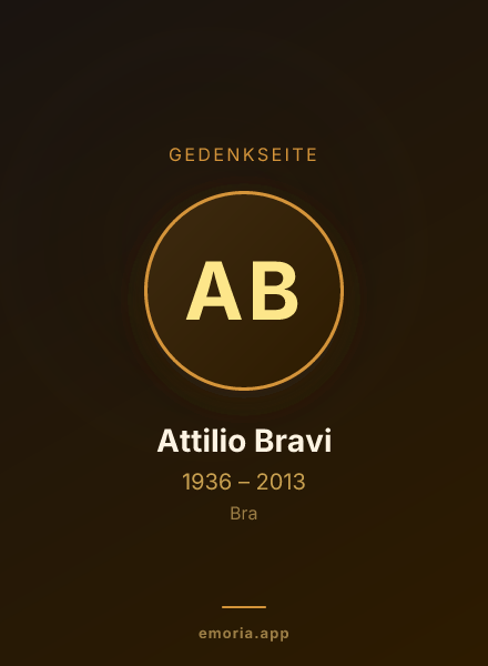 Gedenkportrait von Attilio Bravi