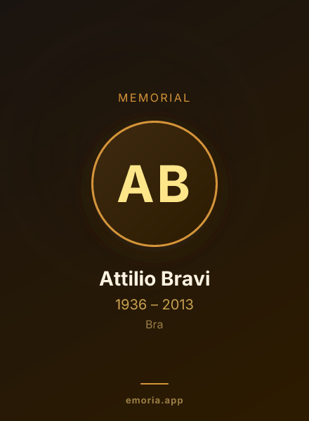 Memorial portrait of Attilio Bravi