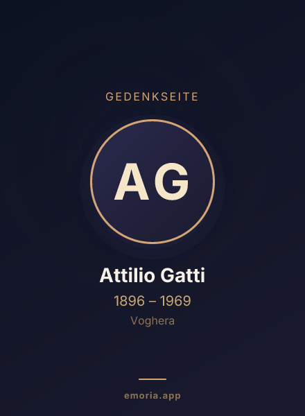 Gedenkportrait von Attilio Gatti