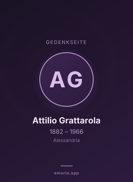 Gedenkportrait von Attilio Grattarola
