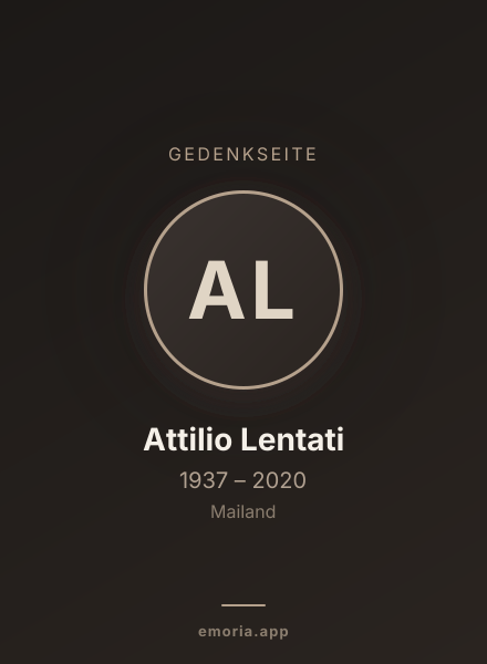 Gedenkportrait von Attilio Lentati