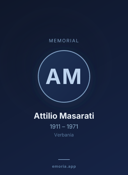 Memorial portrait of Attilio Masarati