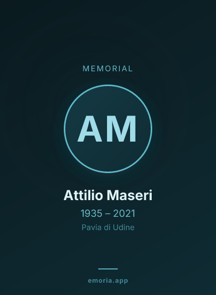 Memorial portrait of Attilio Maseri