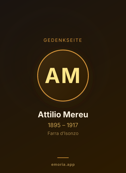Gedenkportrait von Attilio Mereu