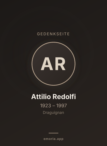 Gedenkportrait von Attilio Redolfi