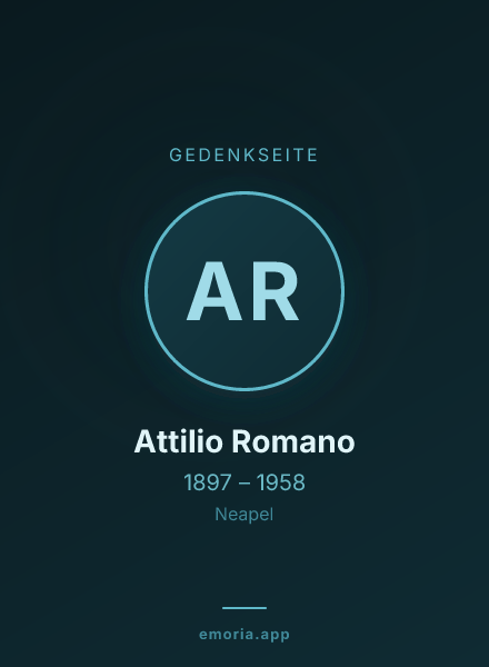 Gedenkportrait von Attilio Romano