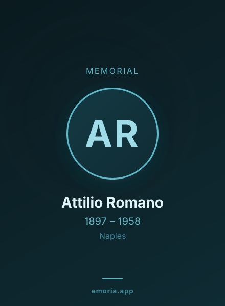 Memorial portrait of Attilio Romano