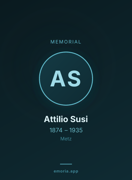 Memorial portrait of Attilio Susi