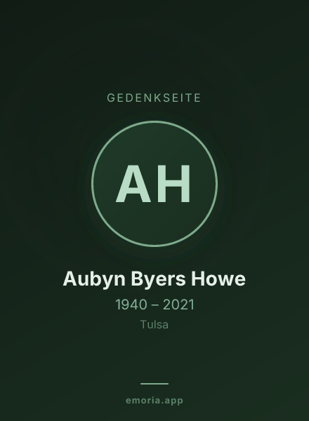 Gedenkportrait von Aubyn Byers Howe