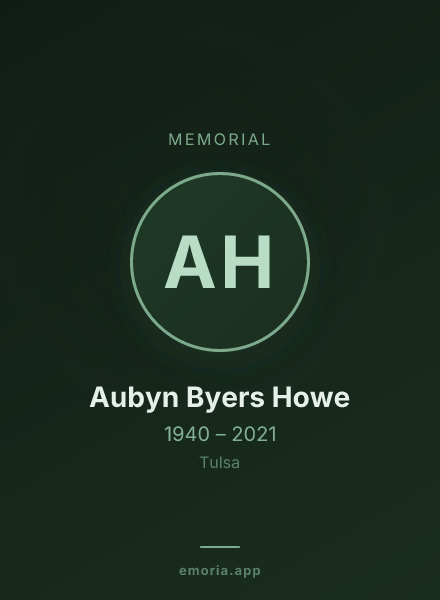 Memorial portrait of Aubyn Byers Howe
