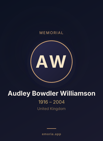 Memorial portrait of Audley Bowdler Williamson