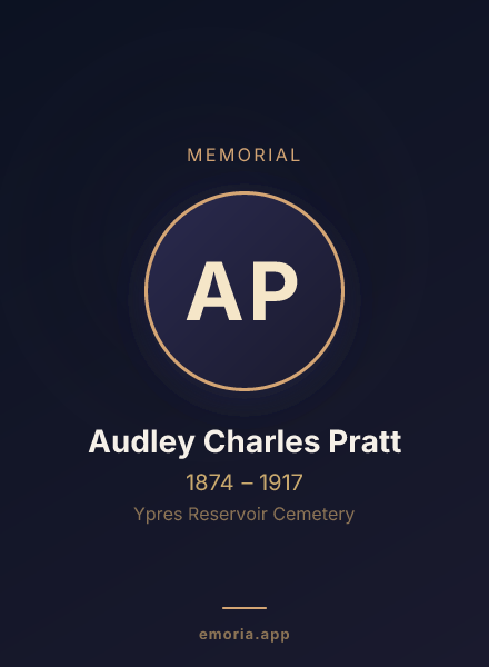 Memorial portrait of Audley Charles Pratt