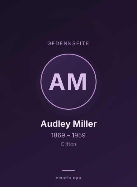 Gedenkportrait von Audley Miller