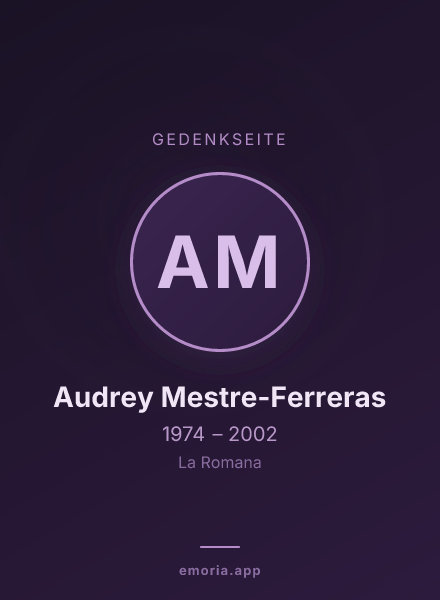 Gedenkportrait von Audrey Mestre-Ferreras