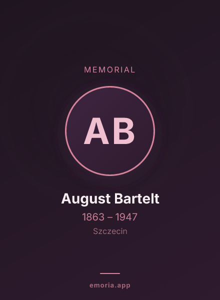 Memorial portrait of August Bartelt