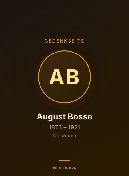 Gedenkportrait von August Bosse
