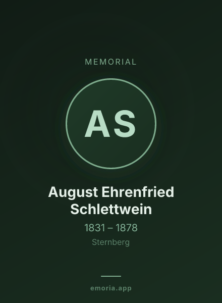 Memorial portrait of August Ehrenfried Schlettwein