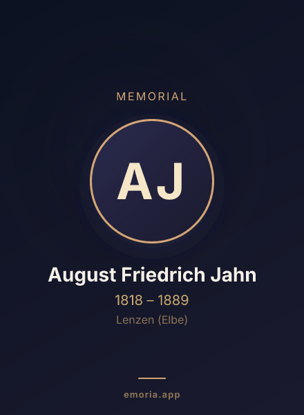 Memorial portrait of August Friedrich Jahn