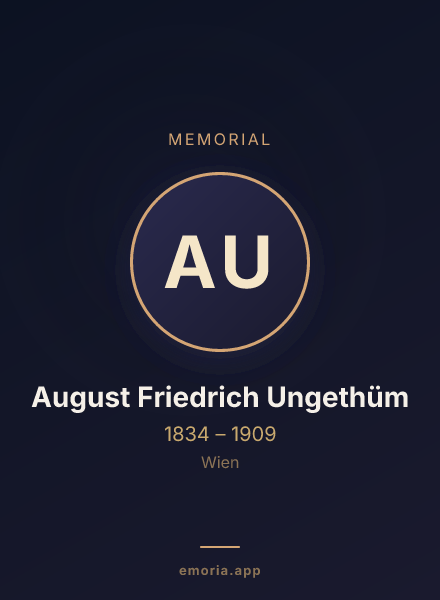 Memorial portrait of August Friedrich Ungethüm