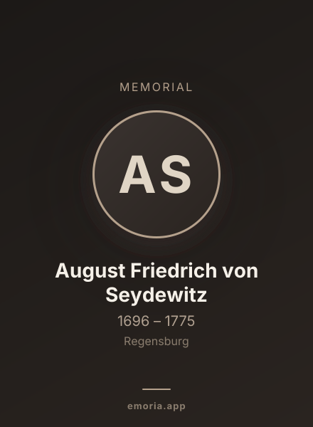 Memorial portrait of August Friedrich von Seydewitz