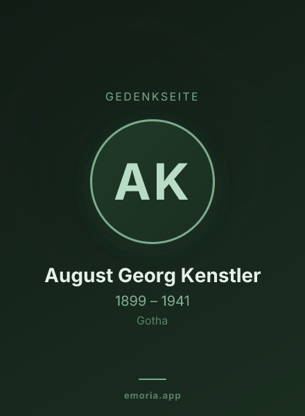 Gedenkportrait von August Georg Kenstler