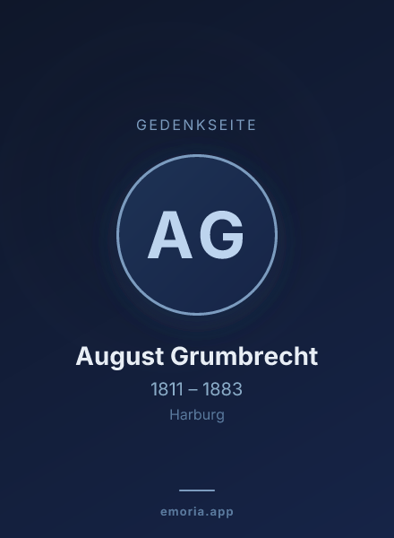 Gedenkportrait von August Grumbrecht