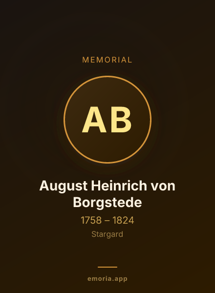 Memorial portrait of August Heinrich von Borgstede