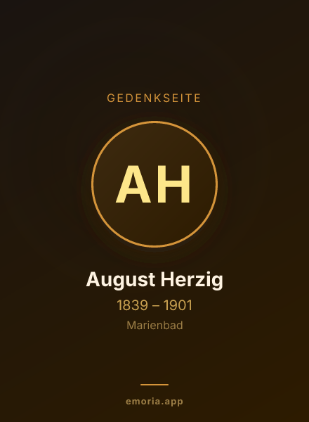 Gedenkportrait von August Herzig