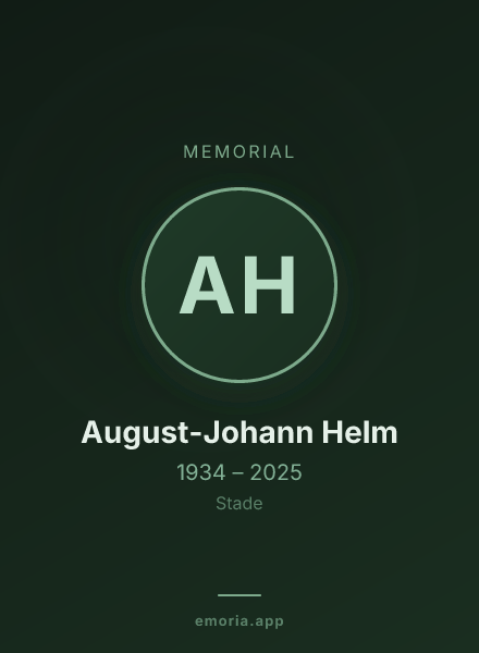 Memorial portrait of August-Johann Helm