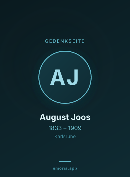 Gedenkportrait von August Joos