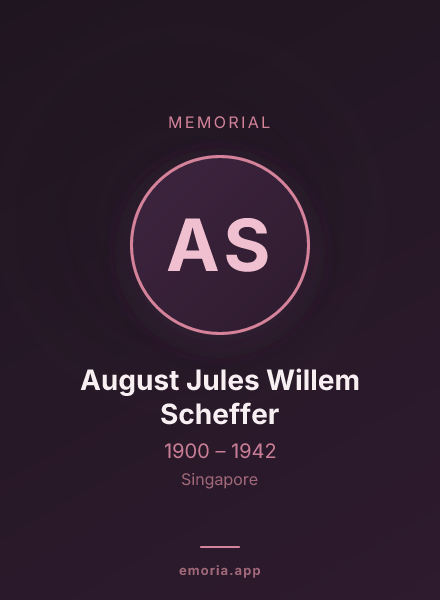 Memorial portrait of August Jules Willem Scheffer